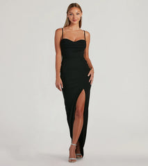 Fran Formal Crepe Sweetheart Column Dress