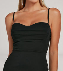 Fran Formal Crepe Sweetheart Column Dress