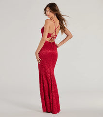 Teresa Lace-Up Corset Mermaid Lace Formal Dress