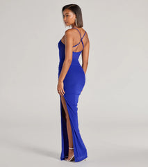 Rose Formal Mesh Corset Column Dress