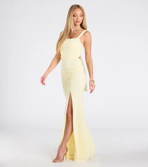 Ashlynn Open Back Ruched Mermaid Formal Dress