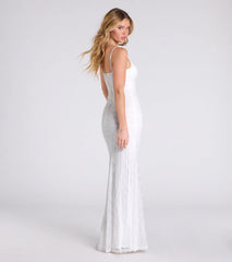 Rory Sweetheart Slit Bodycon Lace Formal Dress