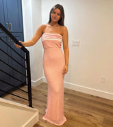 Taryn Strapless Sequin Beaded Mermaid Dress