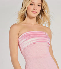 Taryn Strapless Sequin Beaded Mermaid Dress