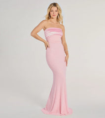 Taryn Strapless Sequin Beaded Mermaid Dress