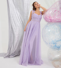 Ellery Glitter Tulle A-Line Formal Dress