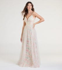 Samaria Sweetheart A-Line Floral Lace Tulle Formal Dress
