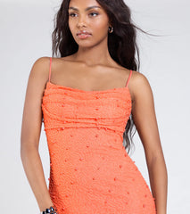 Kerry Open Back Bodycon Pearl Bead Formal Dress