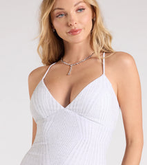 Carina Lace-Up Mermaid Glitter Formal Dress