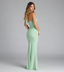 Katarina Halter Slit Mermaid Formal Dress