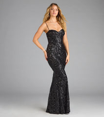 Jessie Sweetheart Mermaid Sequin Formal Dress