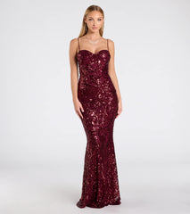 Jessie Sweetheart Mermaid Sequin Formal Dress
