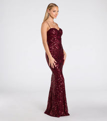 Jessie Sweetheart Mermaid Sequin Formal Dress