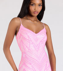 Liv Sleeveless Beaded Sequin Mermaid Dress