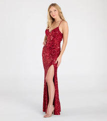 Violetta Sequin Lace-Up Mermaid Dress