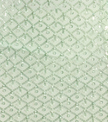 Hollie Lace-Up Mermaid Sequin Beaded Formal Dress