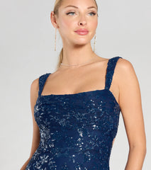 Darlene Cutout Back Bodycon Sequin Formal Dress
