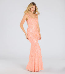 Darlene Cutout Back Bodycon Sequin Formal Dress