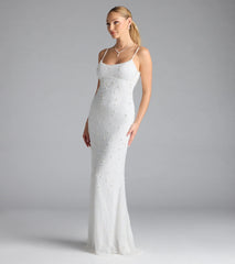 Amara Corset Mermaid Sequin Formal Dress