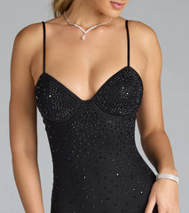 Solange Sweetheart Bodycon Rhinestone Formal Dress