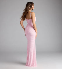 Camilla Mermaid Rhinestone Pearl Formal Dress