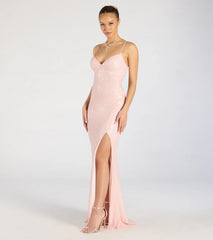 Valeria Cutout Lace-Up Sequin Beaded Formal Dress