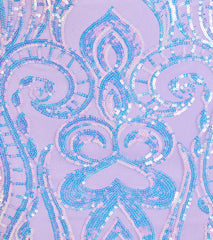 Saige Formal Sequin Lace-Up Mermaid Dress