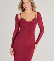 Kennedy Long Sleeve Corset Mermaid Formal Dress