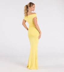 Teagan Sleeveless Cowl Neck Slim Formal Dress