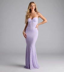 Ariella Corset Mermaid Lace Formal Dress