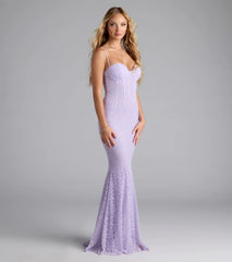 Ariella Corset Mermaid Lace Formal Dress