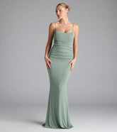 Kylie Lace-Up Mermaid Glitter Formal Dress