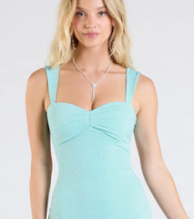 Halie Open Back Mermaid Glitter Formal Dress