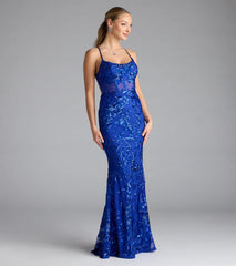 Artemis Open Back Mermaid Sequin Formal Dress
