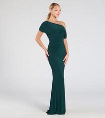 Raven Off-Shoulder Cutout Mermaid Formal Dress