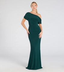 Raven Off-Shoulder Cutout Mermaid Formal Dress