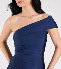 Mona Off-Shoulder Slit Mermaid Formal Dress