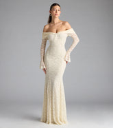 Blakely Off-The-Shoulder Mermaid Lace Formal Dress