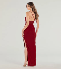 Rose Formal Mesh Corset Column Dress