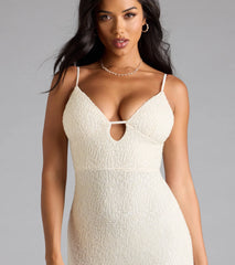 Aiza V-Neck Slit Beaded Formal Dress