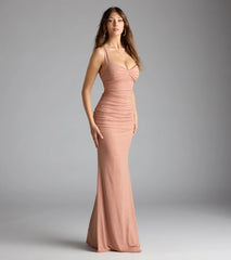 Tatiana Lace-Up Mermaid Glitter Formal Dress