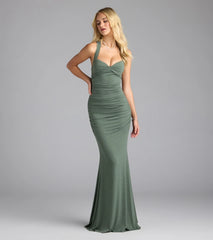 Tatiana Lace-Up Mermaid Glitter Formal Dress