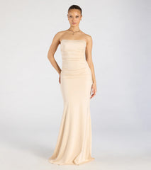 Georgina Strapless Lace-Up Mermaid Formal Dress