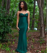 Kimberly Strapless Tie-Back Mermaid Formal Dress