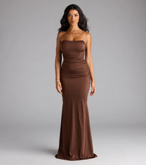 Georgina Strapless Lace-Up Mermaid Formal Dress