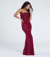 Joan Lace-Up Mermaid Glitter Formal Dress