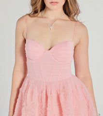 Jayla Floral Rosette A-Line Ball Gown