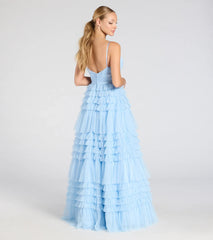 Elle Ruffled Tiered A-Line Formal Dress