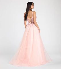 Mae Corset Lace-Up A-Line Ball Gown