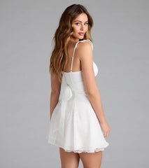Cutest Ever Flutter Sleeve Mini Dress